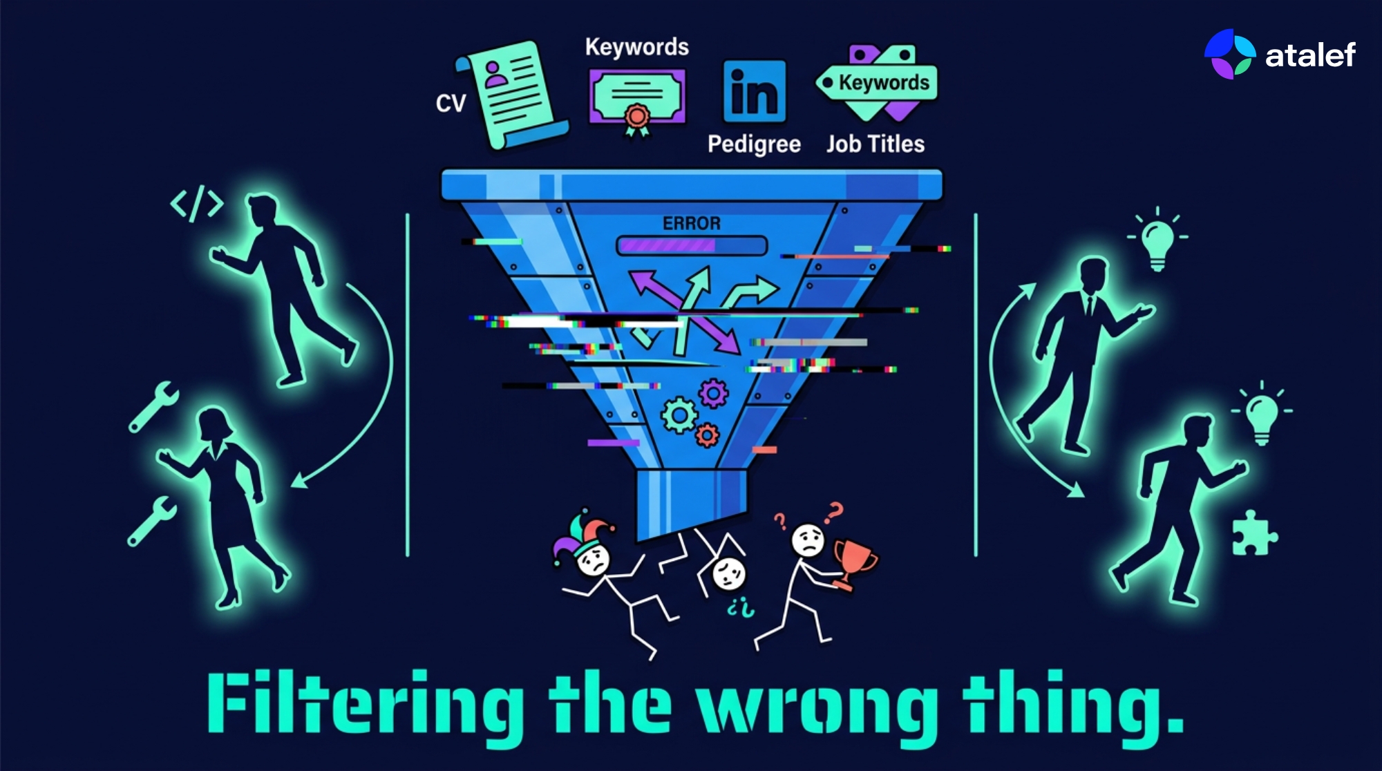 Image for article The Real Hiring Problem Isnt TalentIts That Youre Measuring the Wrong Things